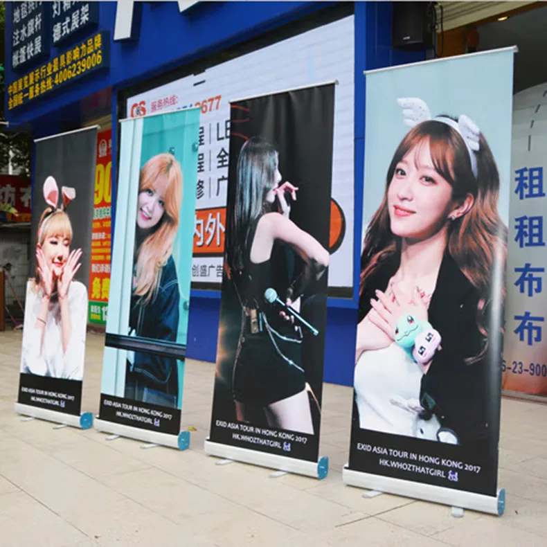 advertising equipment other trade show equipment advertising banner stand rolls screen rollup display