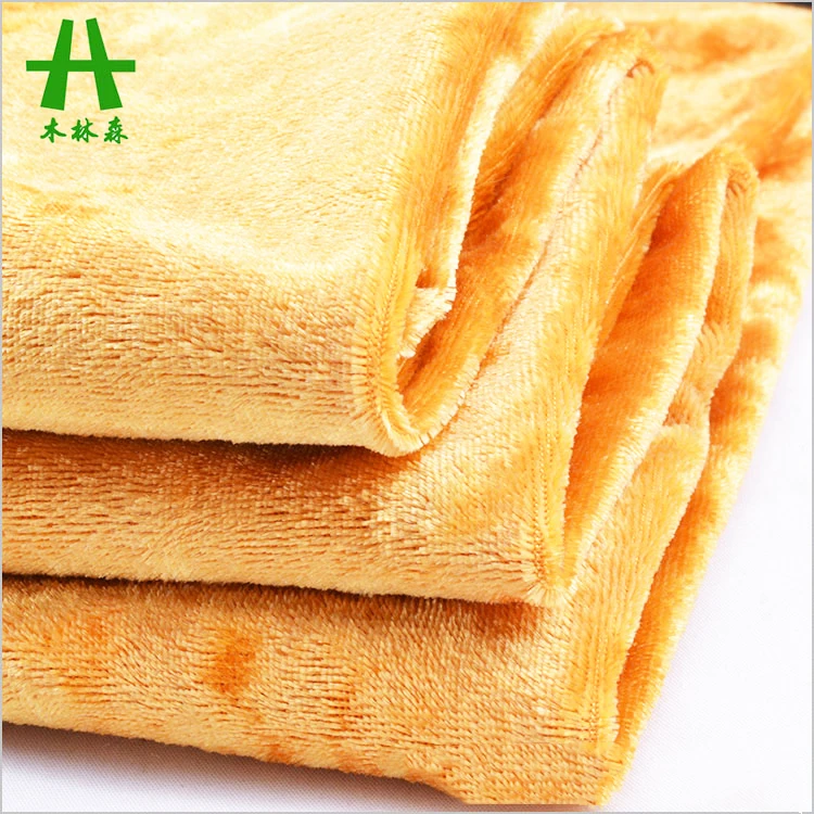 Mulinsen Textile Hot Sale Indian Market Polyester Spandex Cheap Miscellaneous Fleece Bright Orange Fabric