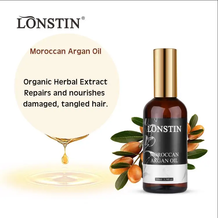 Wholesale Hair Styling Products Private Label Organic Smoothing Nourishing Moroccan Argan Oil for Dye