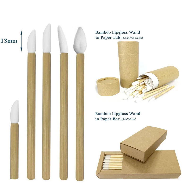 
Экологичные биоразлагаемые аппликаторы без ворса с бамбуковой ручкой в бумажной коробке для конвертов, для наращивания ресниц 