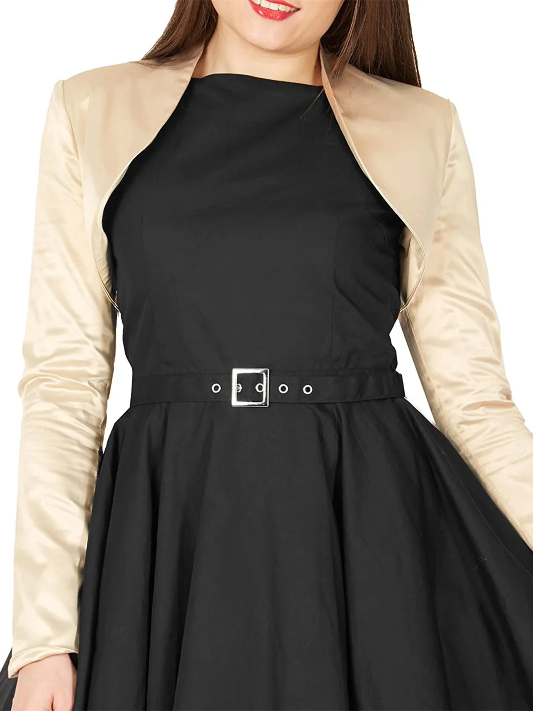 2022 New European and American Style Solid Color Short Temperament Commuter Jacket Fashion Simple Long Sleeve Slimming Jacket