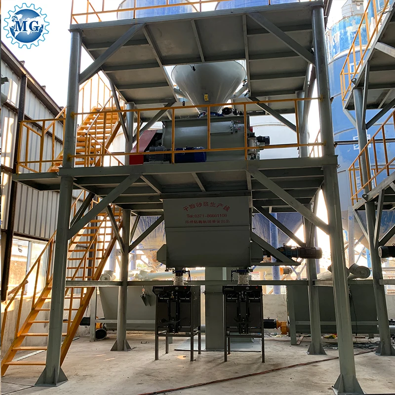 Automatic Feeding 30T/H Dry Mortar Production Line Wall Putty Making Machine