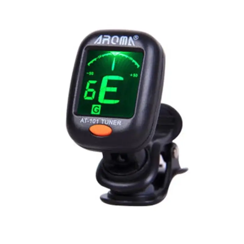 Digital Clip-on Electric Tuner For Guitar Chromatic Bass Violin Ukulele Universal Portable Foldable Tuner bass guitars