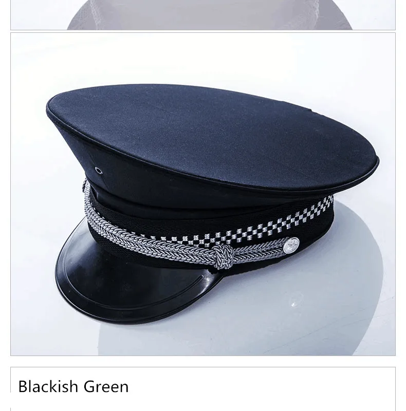 
Military- Uniform Officer Peaked Hat Captain Security Guard Hat 
