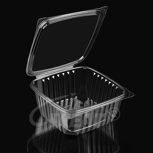 48oz Transparent Food Box Clamshell Plastic Box Clear Plastic Blister Packaging Box PET Clamshell for Cookies/cakes/Desserts