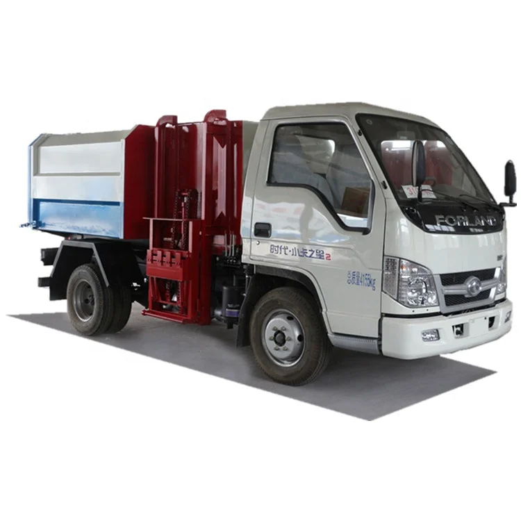 1suzu japan 3cbm 4x2 side feeding trucks from garbage bins cheap price