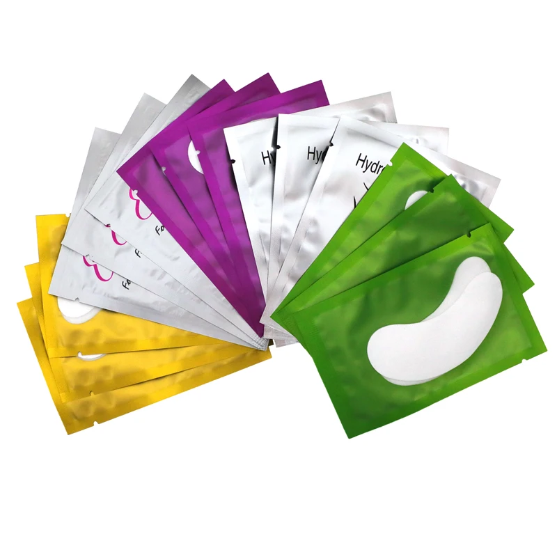 Private Label Eyelash Collagen Eyepad Disposable Lint Free Gel Eyepatch For Extension