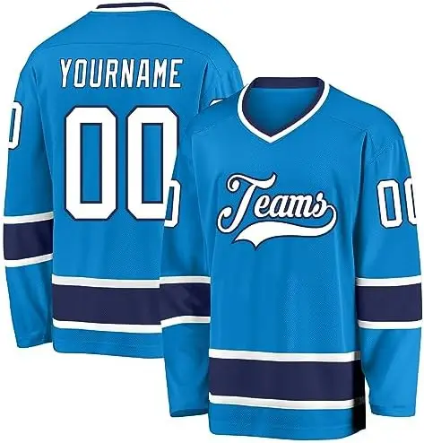 Custom Sublimated Professional Hockey Jersey Uniform 100% Polyester Quick Dry Wholesale Blank Ice Hockey Wear Jerseys