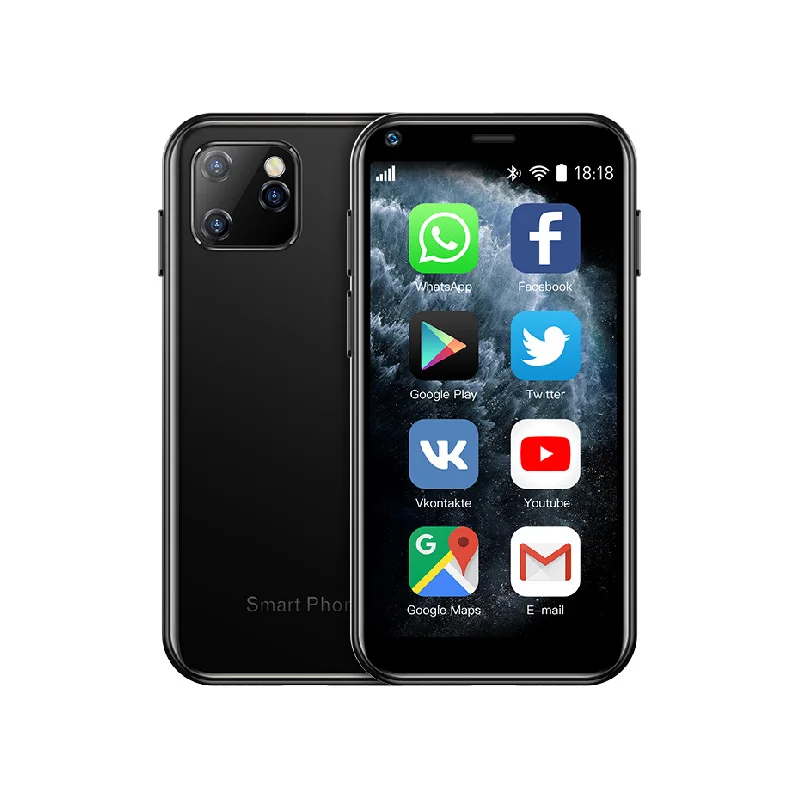 Мини модели XS11 2020 3G самый маленький смартфон 2 5 'MTK6580 четырехъядерный Android 6 0 идентификация по отпечатку пальца 1000 мАч сотовый телефон