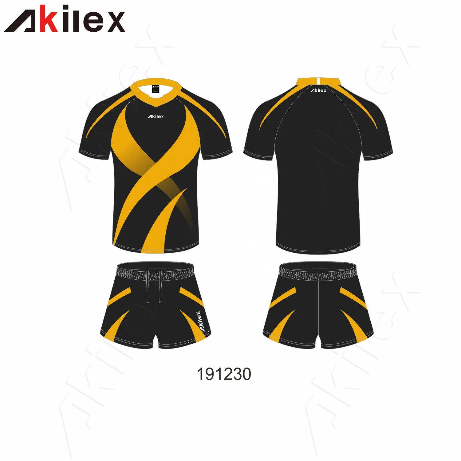 wholesale customize sport wear rugby jersey tracksuit full sublimation set or cut&sew digital printing rugby kit
