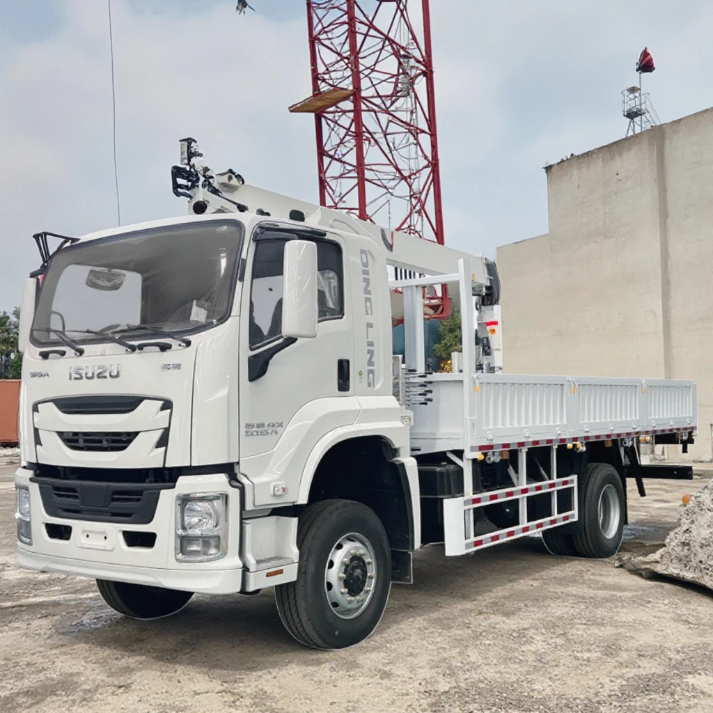 Шасси ISUZU телескопический кулачок стрелы подъемный кран для грузовика 12 тонн продажи