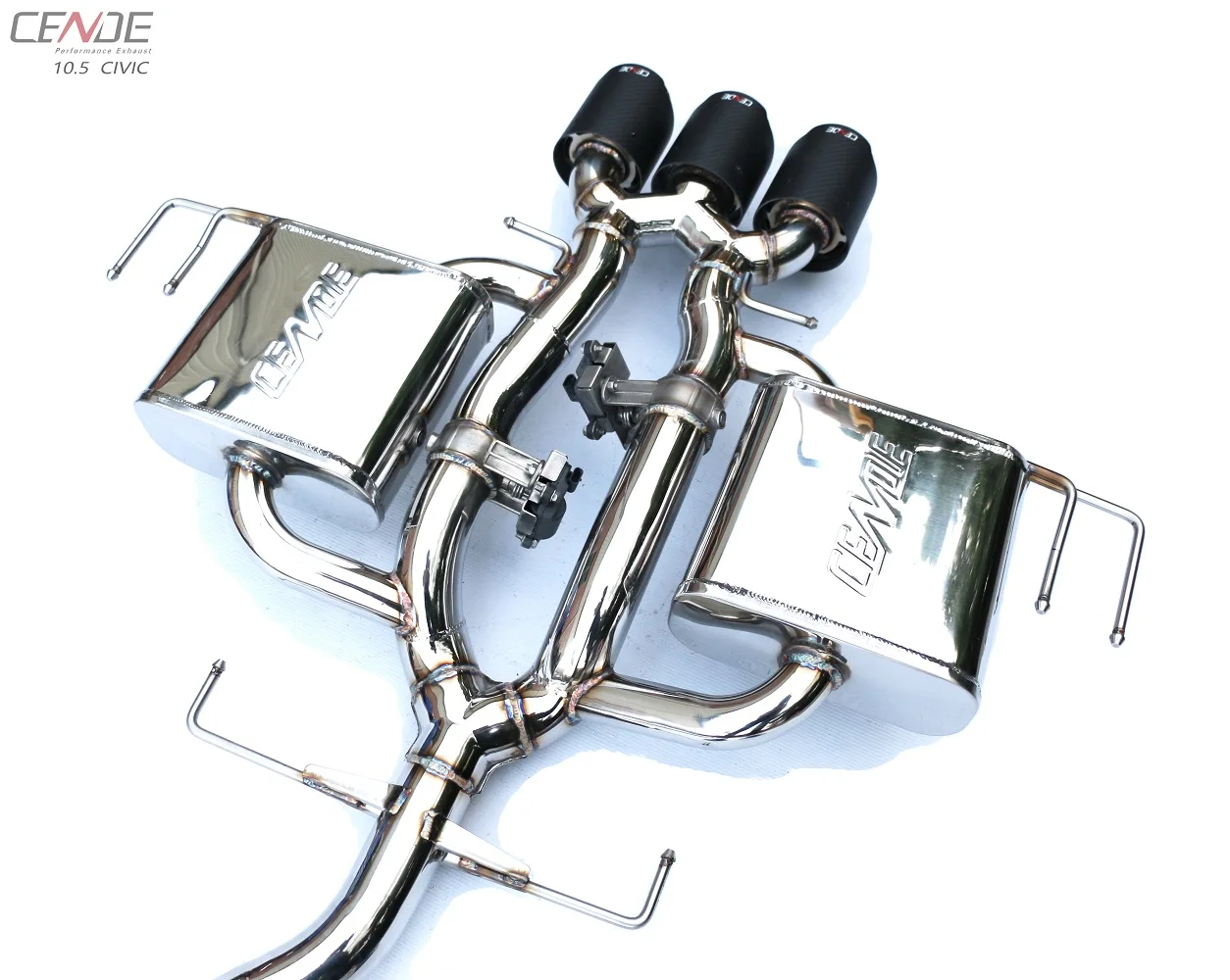 CENDE Hot Catback Exhaust Downpipe System For HONDA CIVIC Exhaust