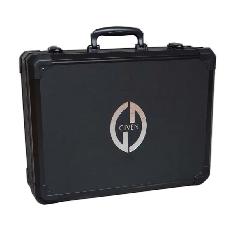 Black portable Aluminum frame truck toolbox foam lining  foam divider equipment case hardware