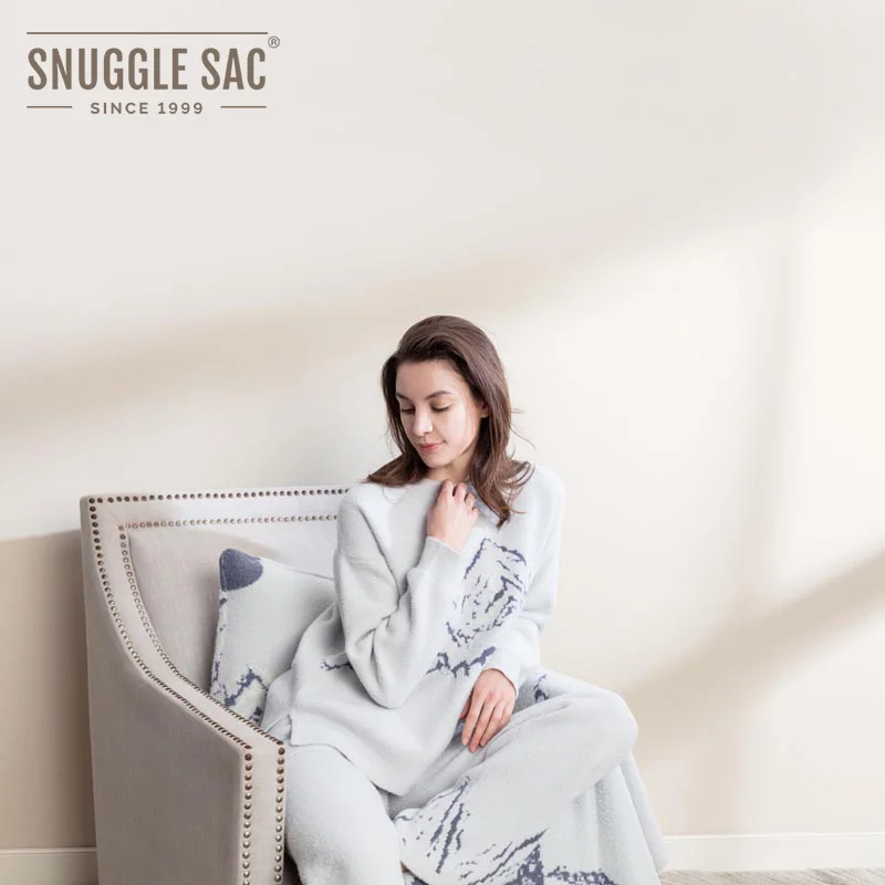 
Snuggle Sac Air Feel 2021 Sweater Womens Crop Sweater Knitted Set Sweater Pant 