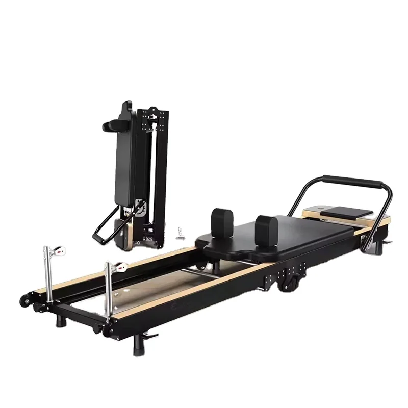 New Arrival Commercial Pilates Reformer Beige Pilates Reformer Foldable Pilates Reformer Machine
