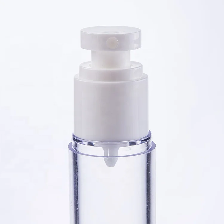 
Small quantity 15ml New Style eco friendly vacuume bottle empty AS airless cosmetic packaging with fine mist spray 