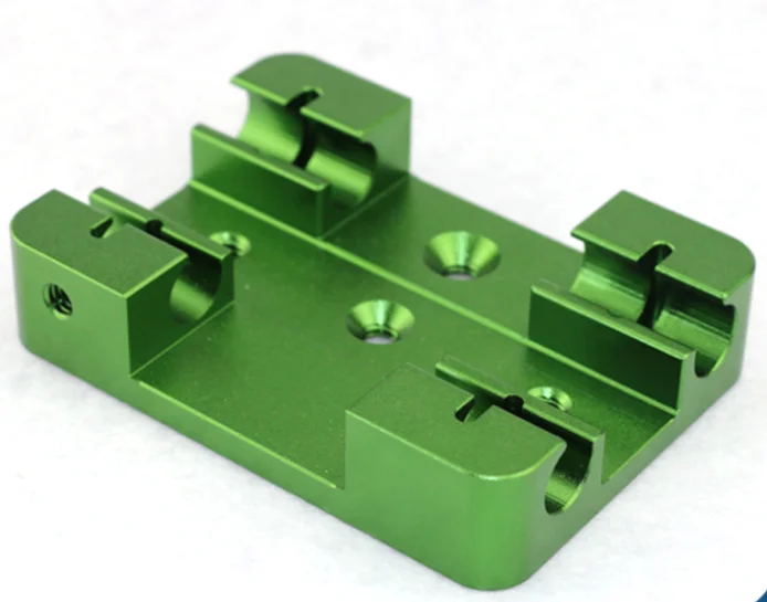 High quality high end green anodized cnc machining part