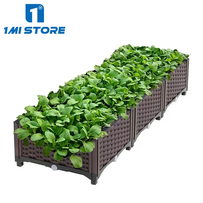 Hot Selling Products Wholesale Home Garden Plastic Planting Box Plant Kit for garden use planting adjustable garden box