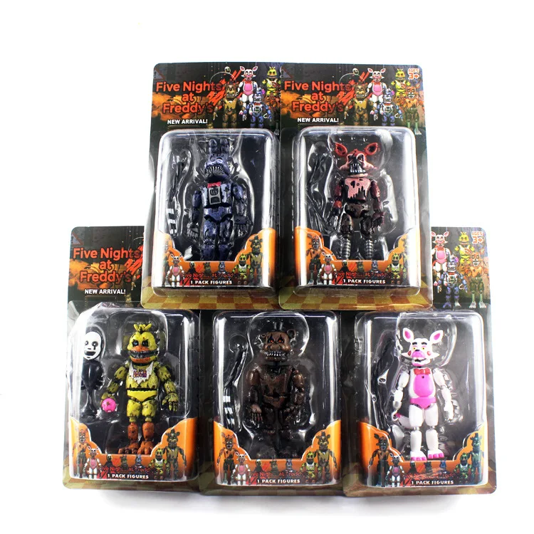  Hot Sale Toy Bear Five Nights At Freddy 2 Generation 6 Models Can Be Assembled Luminous Action Figure Doll