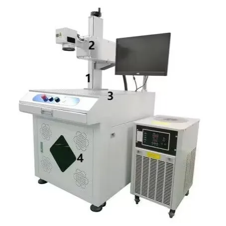 LC Factory Price UV Laser Marking Machine Laser Printer for PCB hot stamping plate with Fully Closed Light Paths