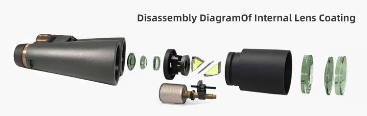 China Professional Nitrogen ED Binoculars 8x32 10x32 Waterproof Telescope Ed Binoculars for Sightseeing Hiking