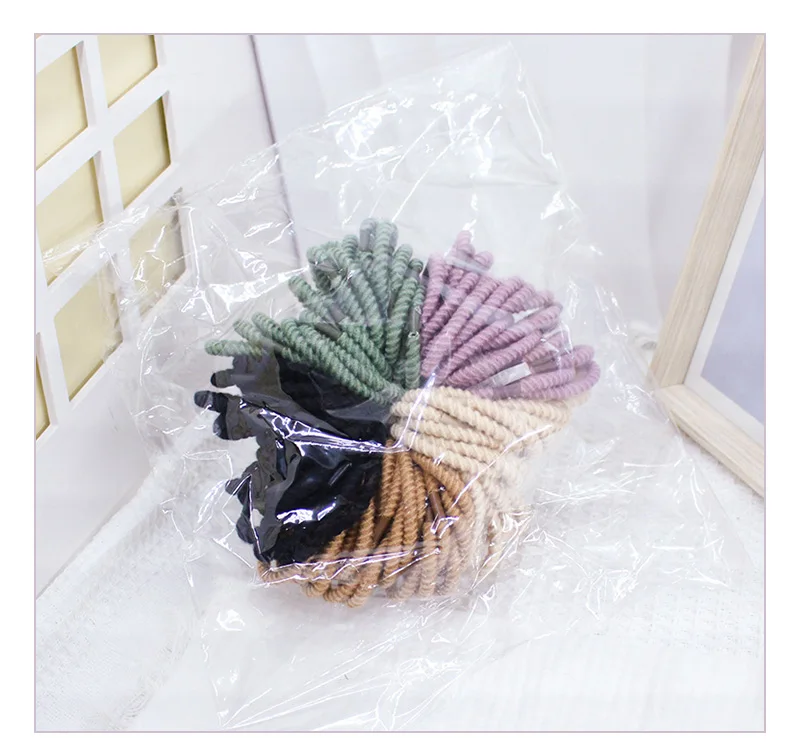 Wholesale factory price  Simple colorful elastic rubber hair bands  for daily life