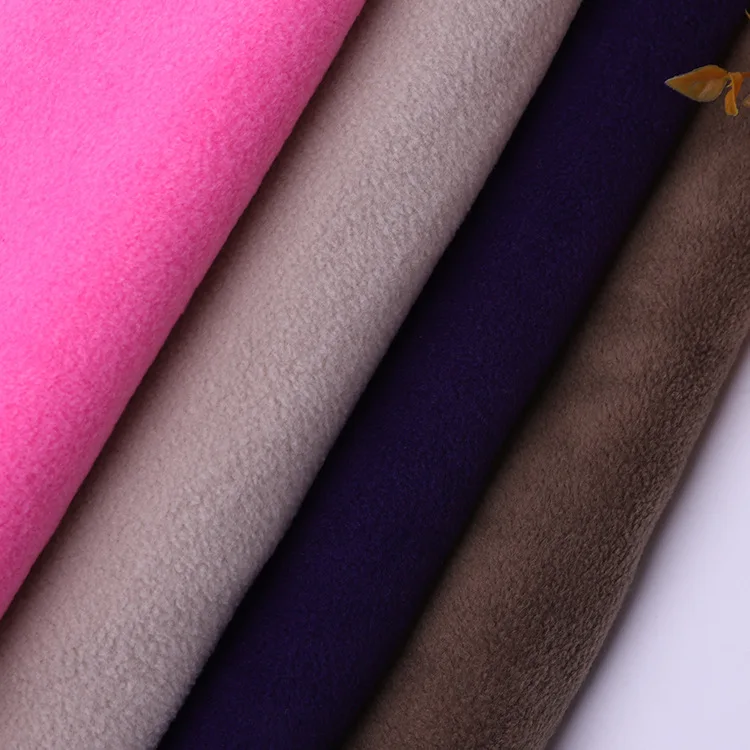 Factory price Anti Pill Super Soft 100% Polyester Micro Brushed  Polar Fleece Fabric for Jacket Garment