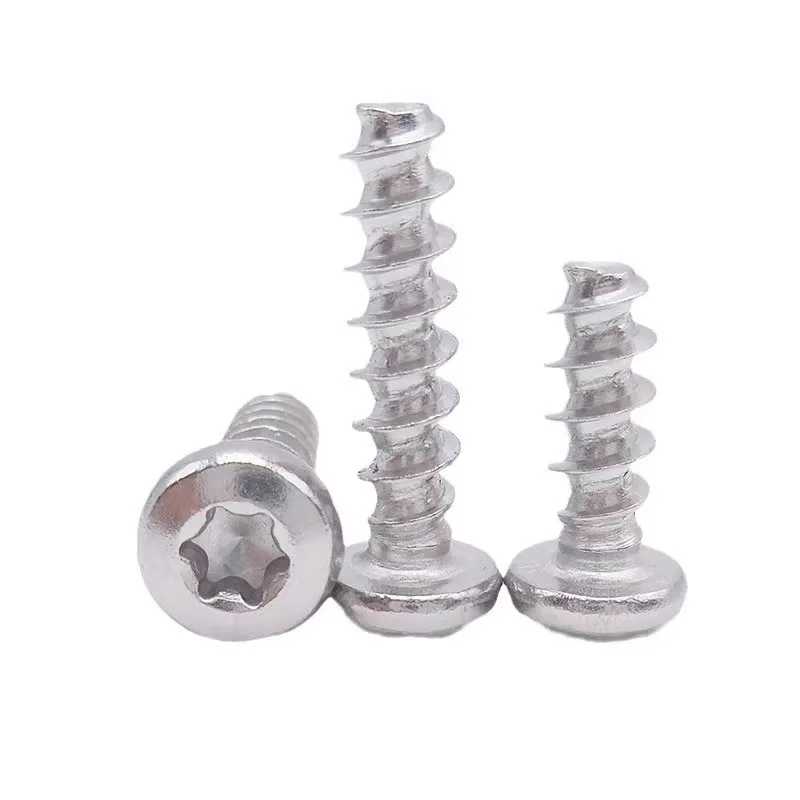 Customized 304 stainless steel M1.6 M2 M2.5 M3 M4  Torx pan head Self tapping screws