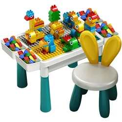 Educational Easy Assemble Plastic Building Block Table For Kids 12