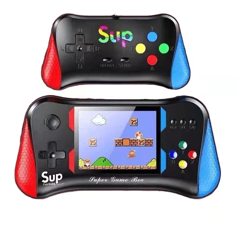 Детская 500 в 1 портативная игровая приставка Sup x7M 3 5 дюйма мини ретро классическая видеоконсоль винтажная 2 портативные