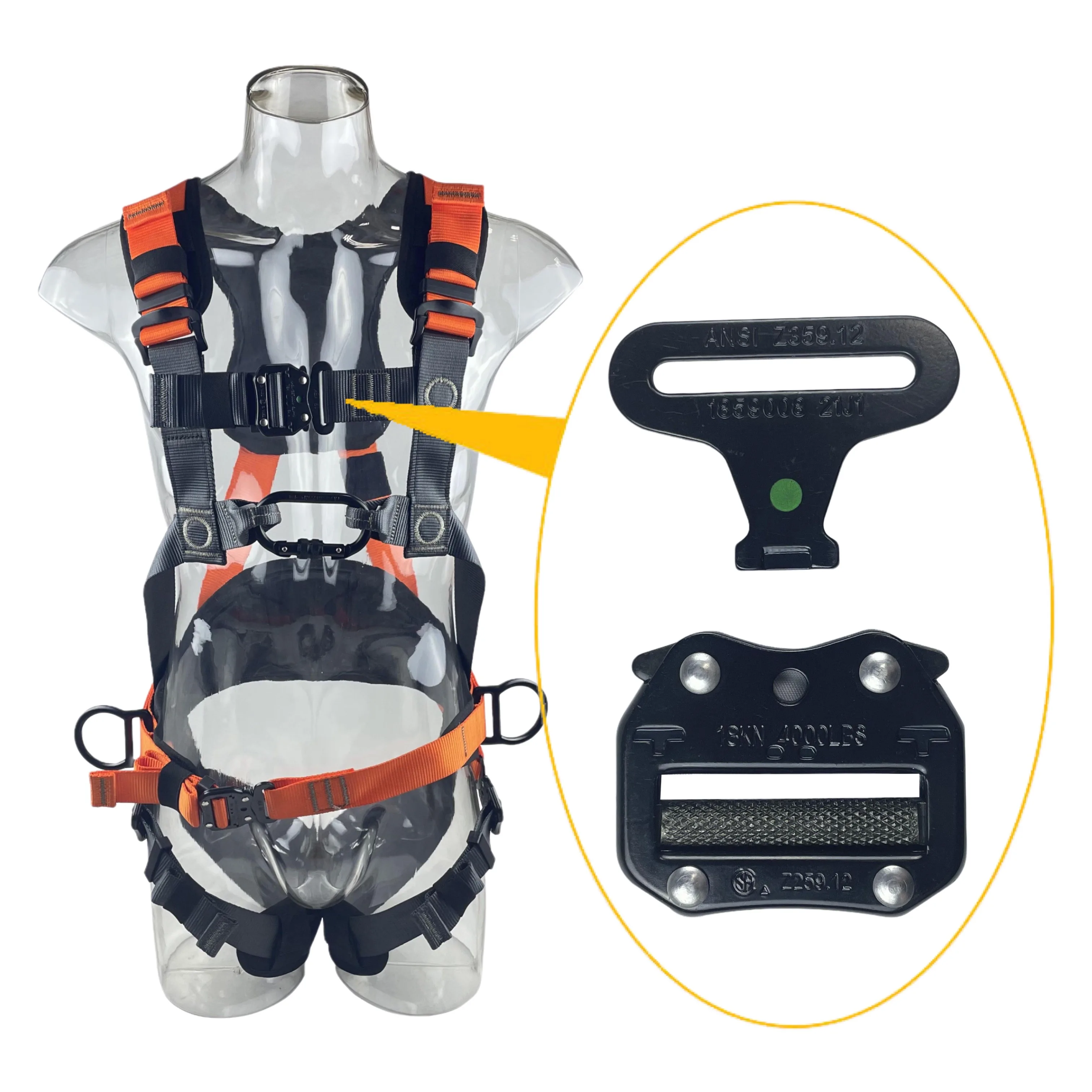 Double Adjustable Black Heavy Duty Quick Release Buckle Tactical Belt Buckle