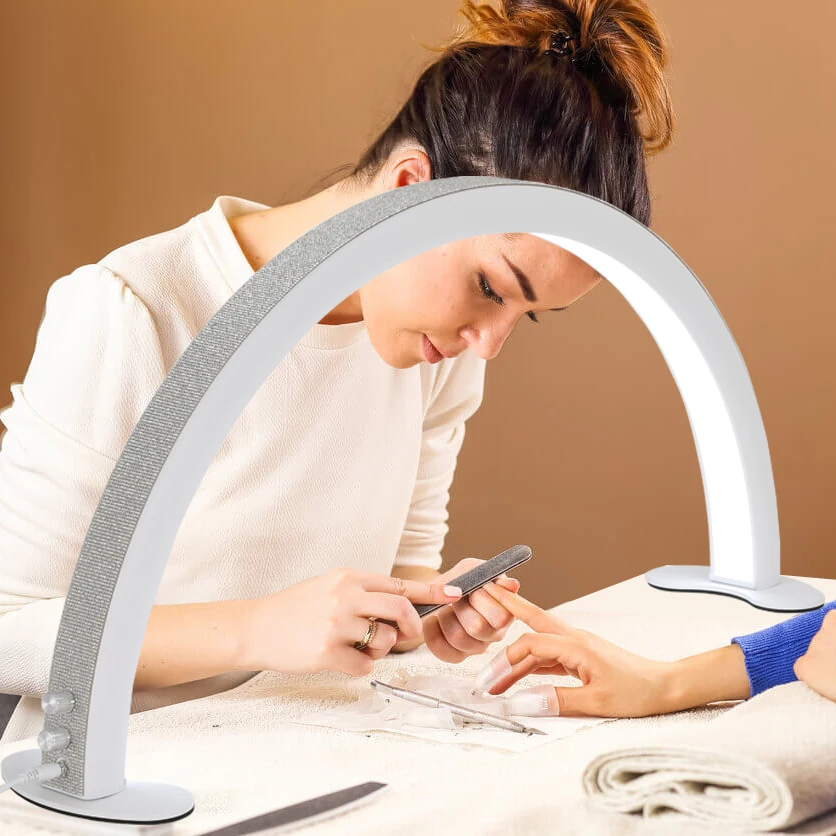 Diva Curve 48W Moon Shape Table Nail Lamps Crystal Bling Looking Gel Polish Nail Lamp Patent Design Professional Manicure Led