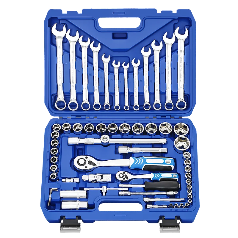 SRUNV 61 PCS Vehicle Tools Auto Sockets Combination Wrench Set With Other Hand Tools For Auto Repair