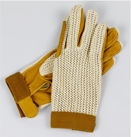 
Manufacturer hot sale horse riding gloves pigskin leather breathable and wearable custom logo 