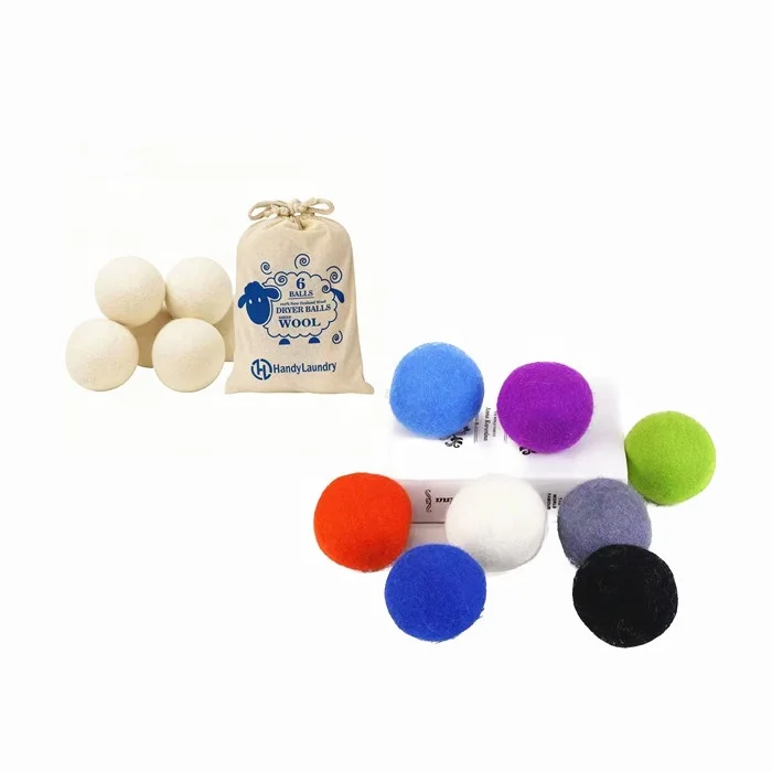 Household Drying Clothes Round Ball Laundry Clean Wool Dryer Balls for Washing Machines