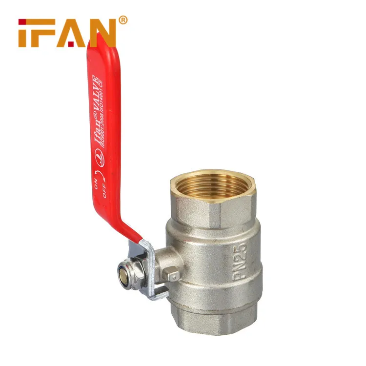 IFAN High Pressure NPT Brass Valve 1/2 Inch Forged Brass Gas Ball Valve For Water Supply