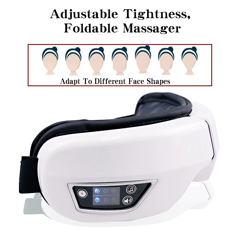  Многофункциональный Электрический беспроводной массажер для глаз косметический уход расслабляющий с нагревом воздушной подушкой вибрацией музыкой