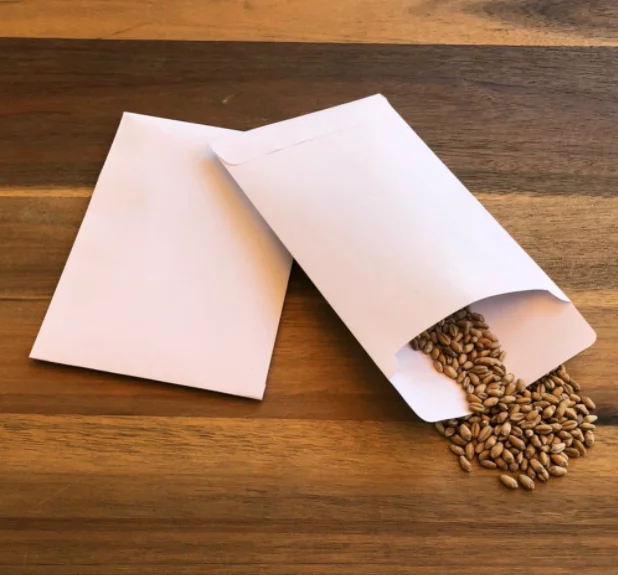 Agent Recycled Kraft Paper White Small Seed Envelopes for Flower Seeds