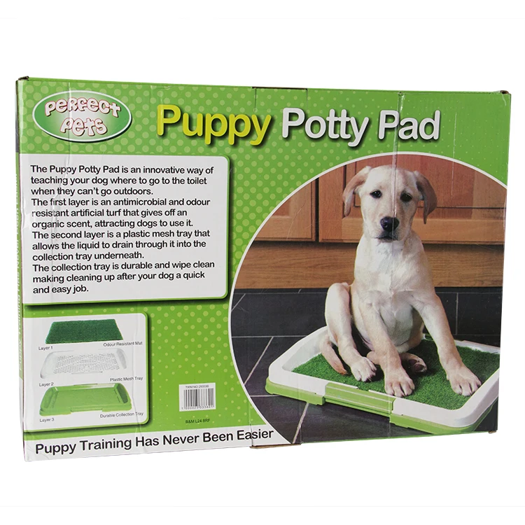 Folding Large Pee Indoor Dog Toilet Tray Sheet Pad With Grass