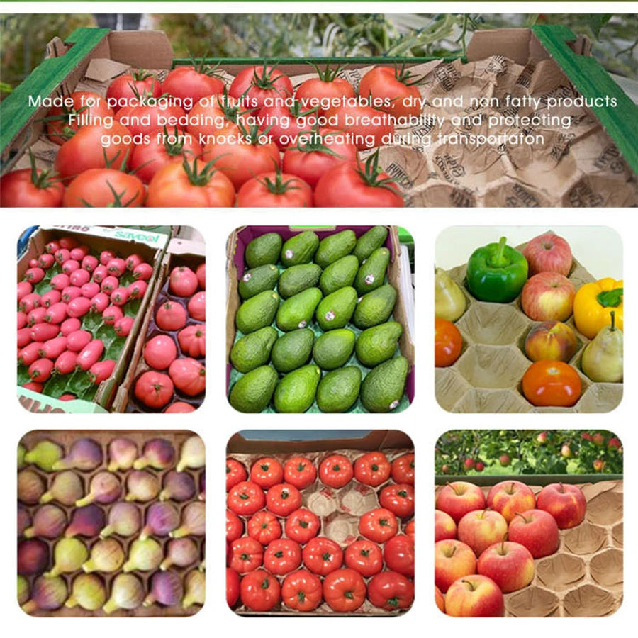 Different Caliber Paper Products Biodegradable Black Pulp Molded Fruits Insert Tray Kraft Paper Fruit Tray Liner