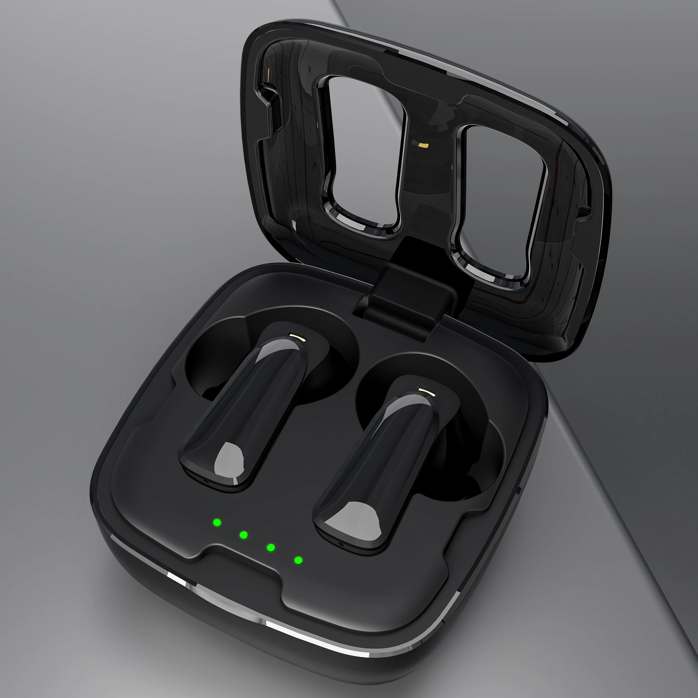 High Quality QCC3040 Aptx Low Latency Headphones 4 Mic CVC8.1 Noise Cancelling TWS Earbuds Wireless Charging Type c Earphones