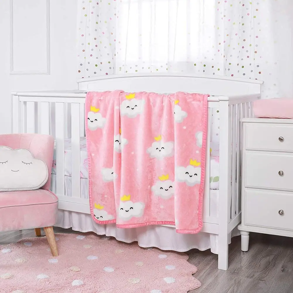 
wholesale personalized 100% polyester soft touch flannel fleece kids and baby blanket china 