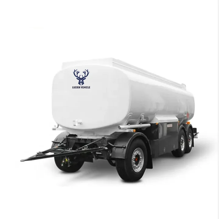 2/3 Axles 15000L 20000L 25000L Transport Fuel Oil Crude Oil Water Drawbar Fuel/Water Tank Full Trailer for Sale