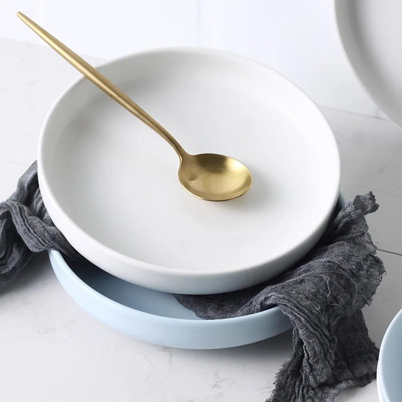 Free sample ceramic dinner set square 16pcs stoneware black tableware set dinnerware sets