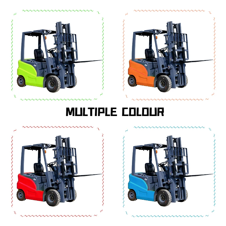 1.8ton New Battery Hydraulic Forklift Truck Stackused  Electric Forklift With Attachment