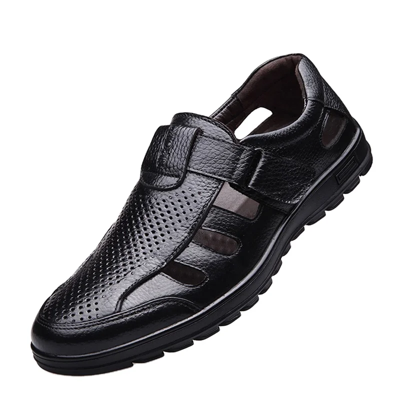 Wholesale Price men shoes Summer design high quality Genuine leather sandals men Latest Weave Design Leather Sandals Men 2021