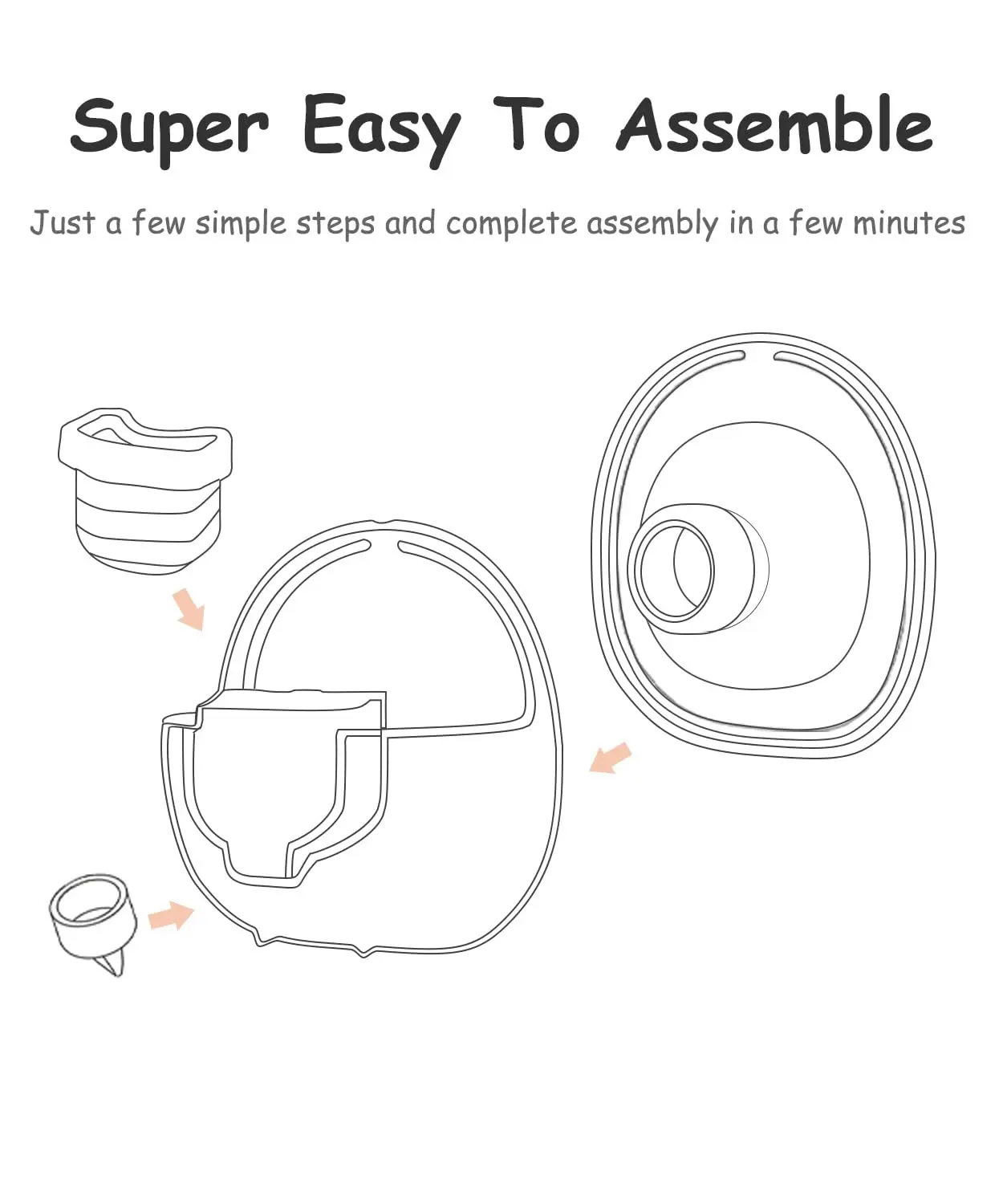 Wearable Breast Pump Replacement Parts Compatible with S18 S21 Duckbill Valve Silicone Diaphragm Flange Breast Pump Accessories