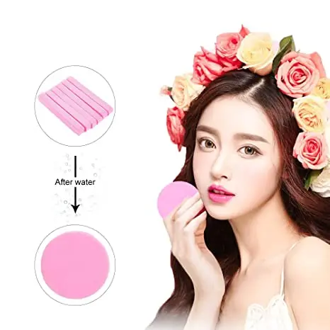 Wholesale Colorful Latex Free Powder For Spa Foundation Blending Makeup Sponge Compressed Sponge strip