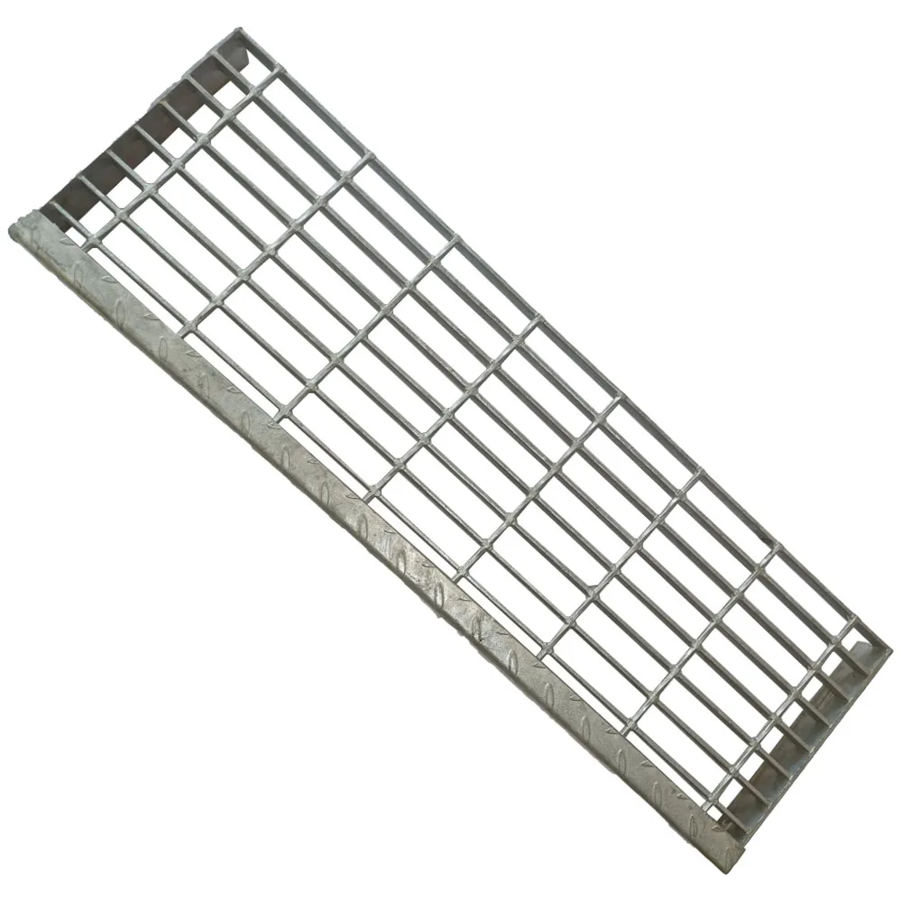 Industrial Outdoor Q235 Steel Grating Galvanized Metal Steps Steel Stair Tread perforated metal stair treads For Step Ladders