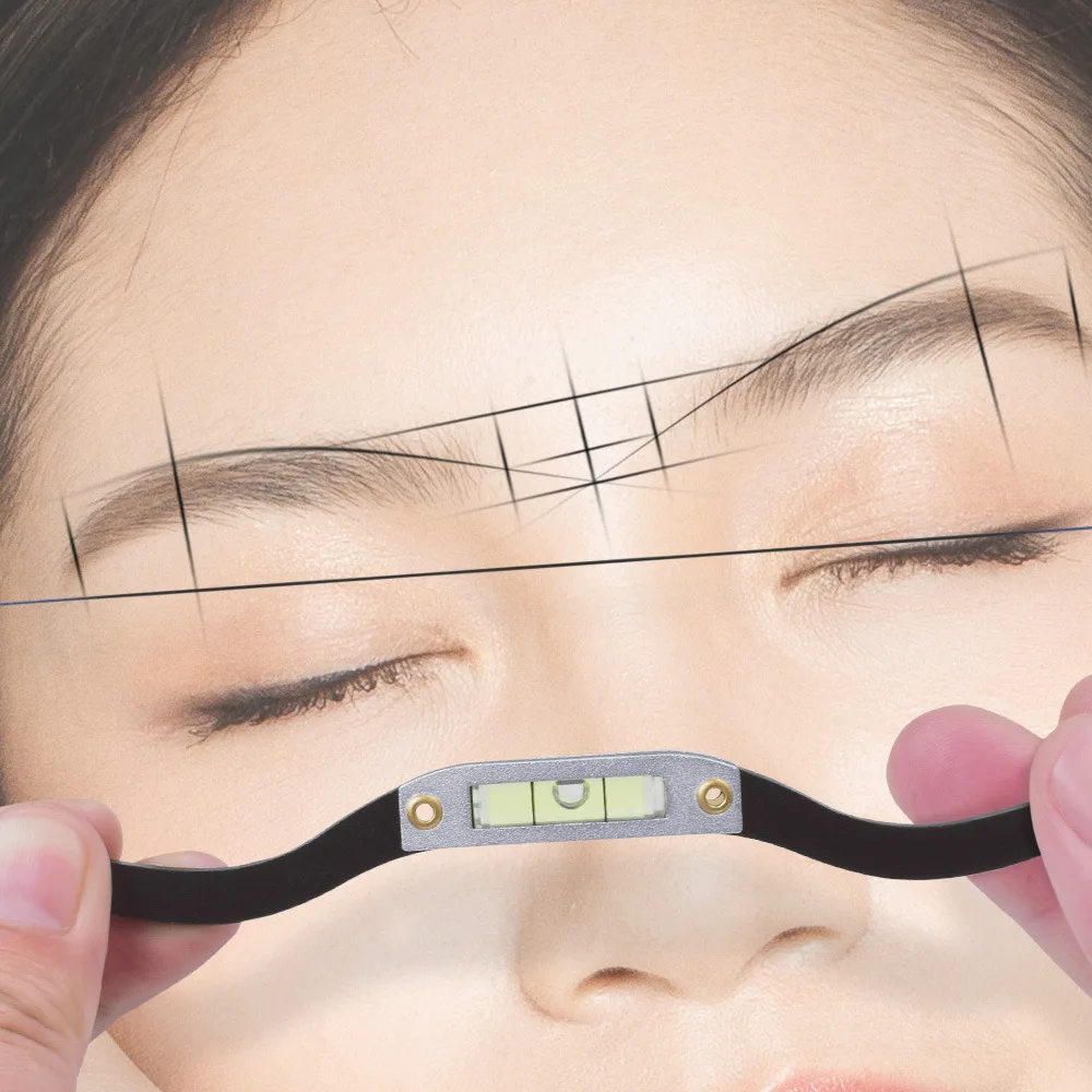 Micro Blade Permanent Makeup Bow And Arrow Line Ruler To Measure Eyebrow Mapping String Pre-inked Tattoo Pmu String For Mapping